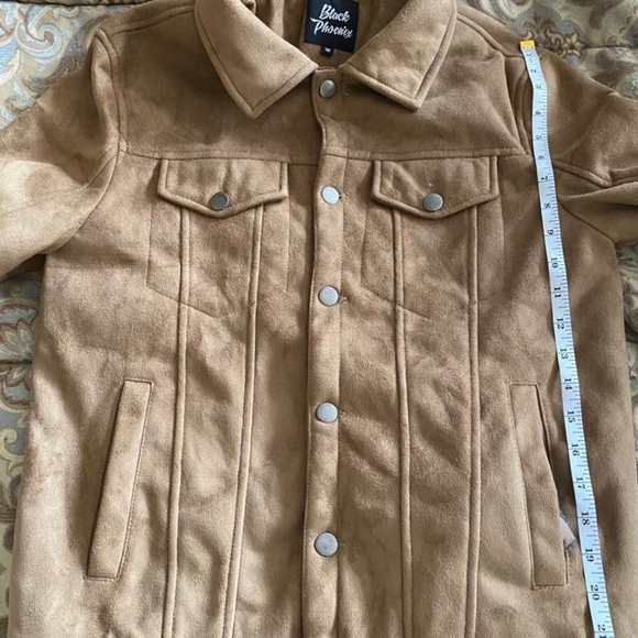 Black Phoenix Tan Faux Suede Jacket - Picture 10 of 11